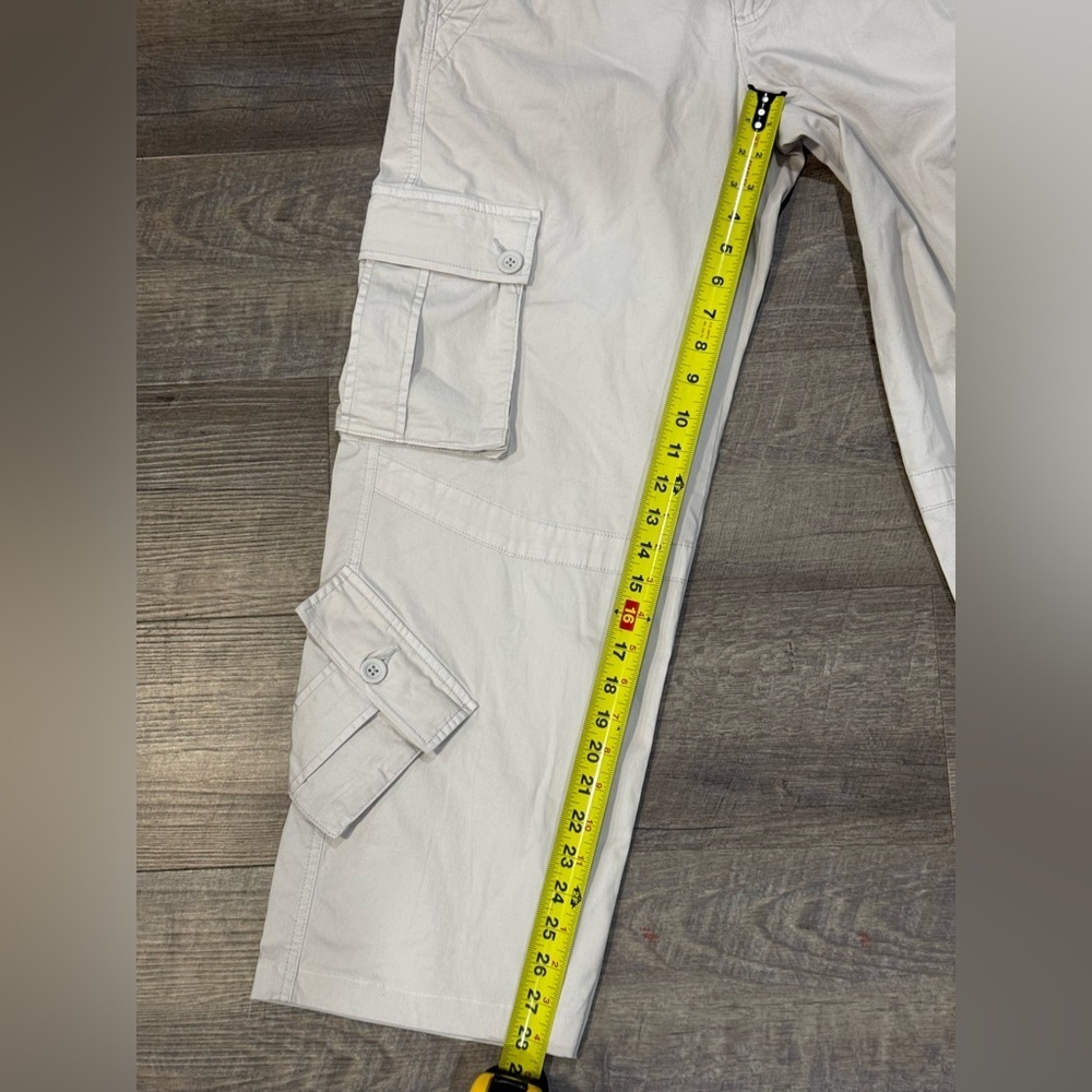 Garage Womens Cream Cargo Pants Size S straight leg. - Picture 6 of 10